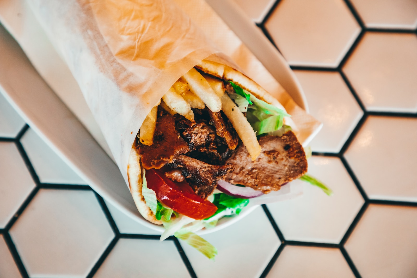 a close up of a sandwich on a plate